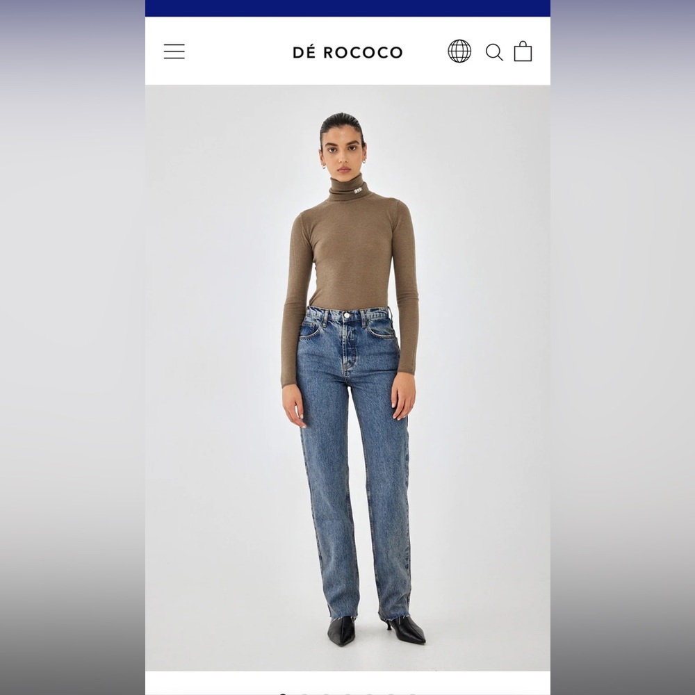No.6| High Waisted Straight Full Length Denim